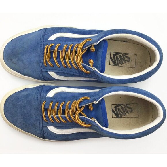 VANS Low Top Blue Suede Shoes Men 8.5 Women 10 Scotchgard Slip On Laces Sneakers main image 5